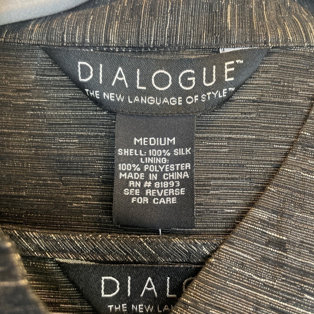 Dialogue Silk Tunic Jacket and Shell Lightweight … - image 2